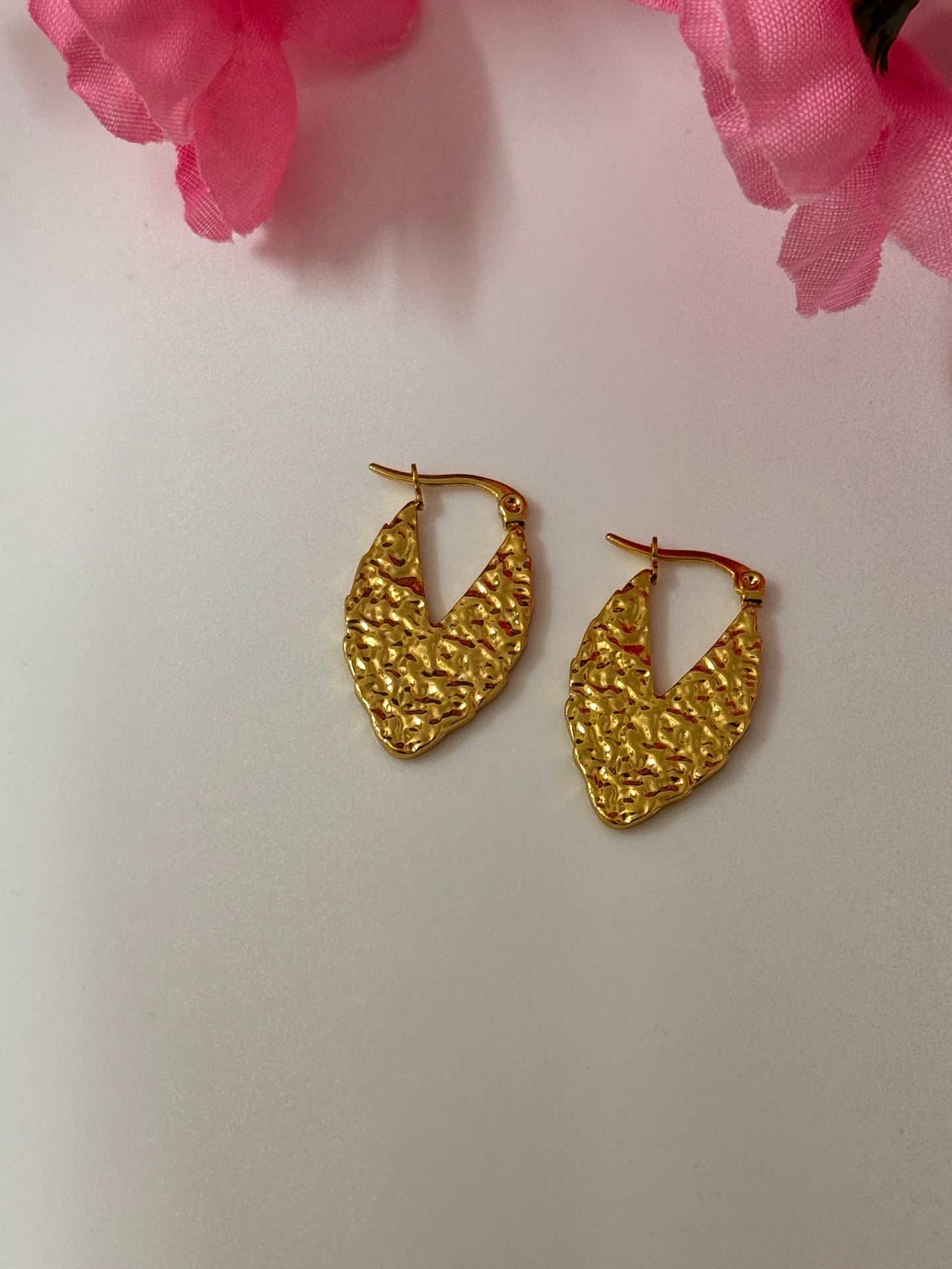 Golden Anti Tarnish Hoops