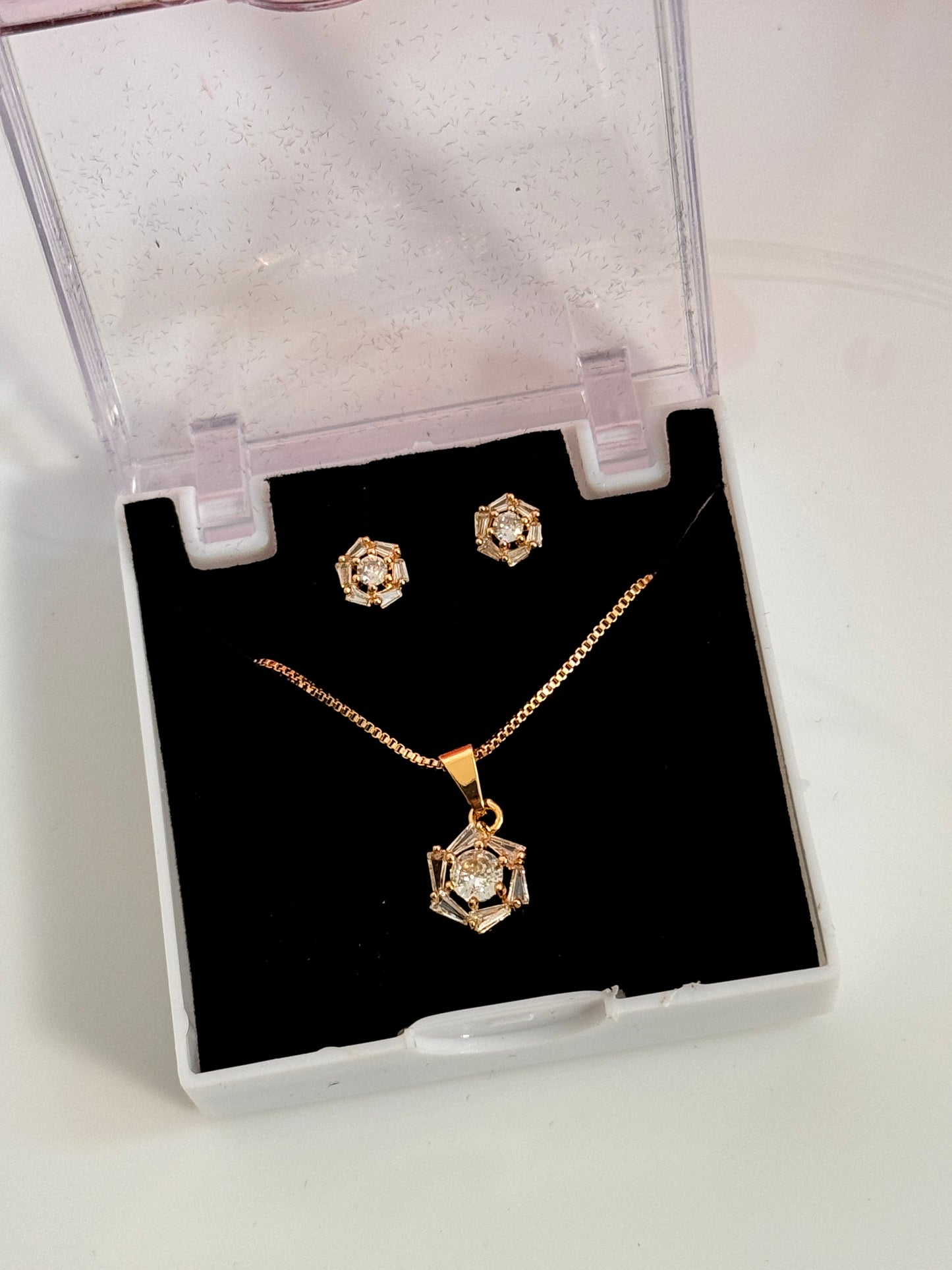 Gold Plated Pendant Set