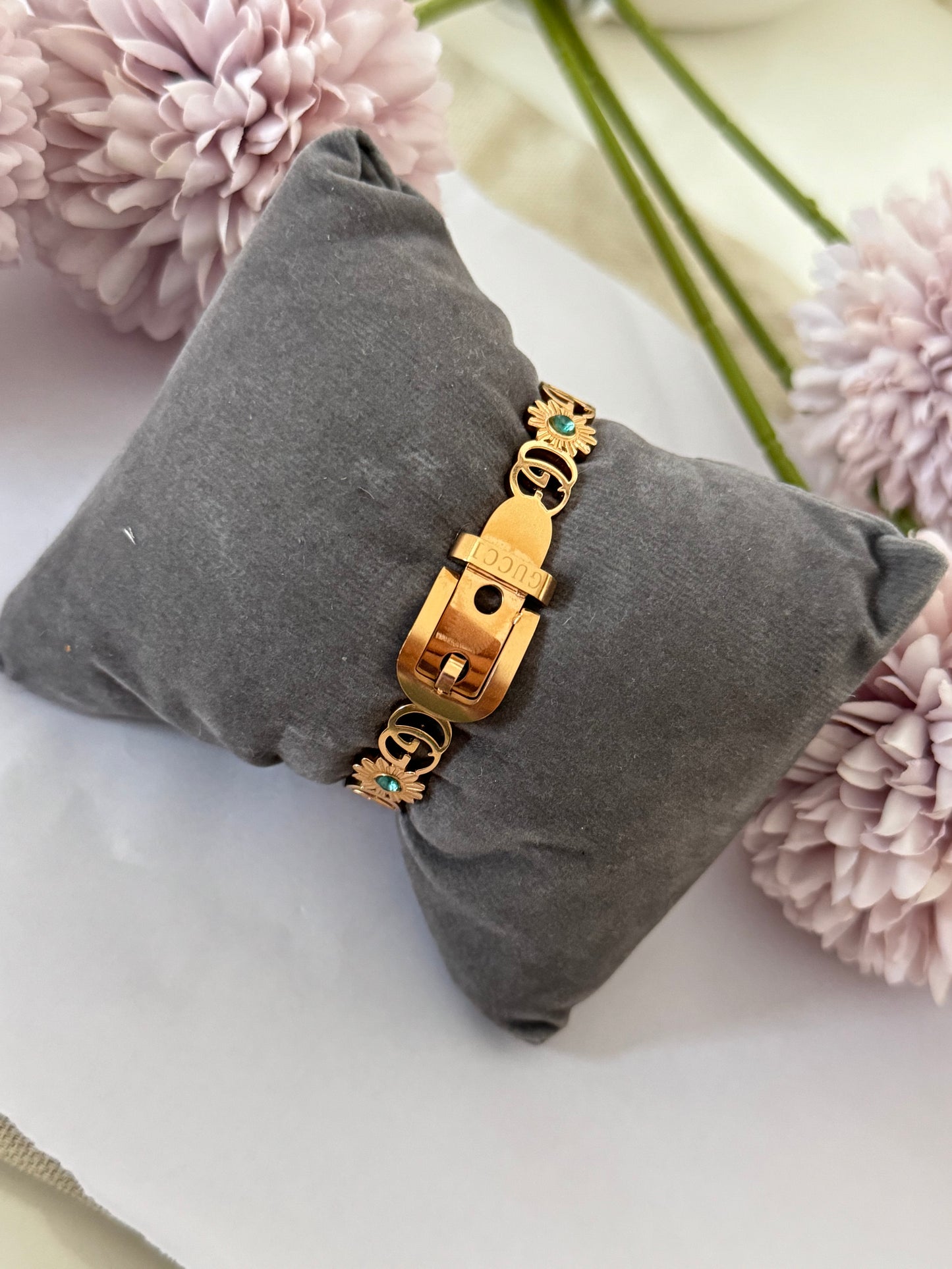 Rose gold gucci anti tarnish bracelet