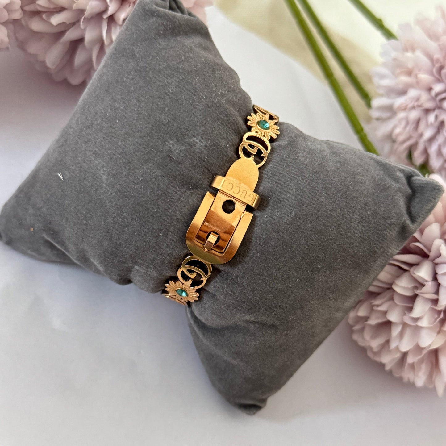 Rose gold gucci anti tarnish bracelet