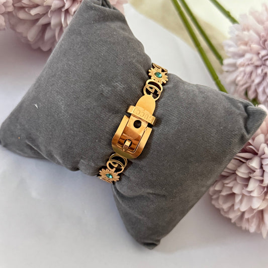 Rose gold gucci anti tarnish bracelet