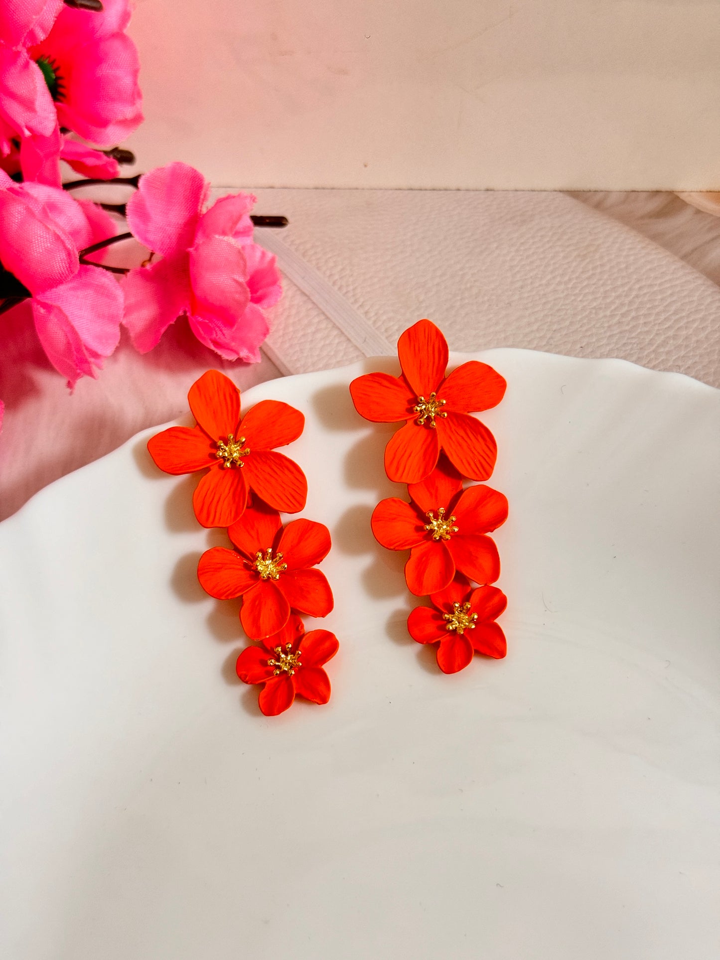 Floral Statement Earrings