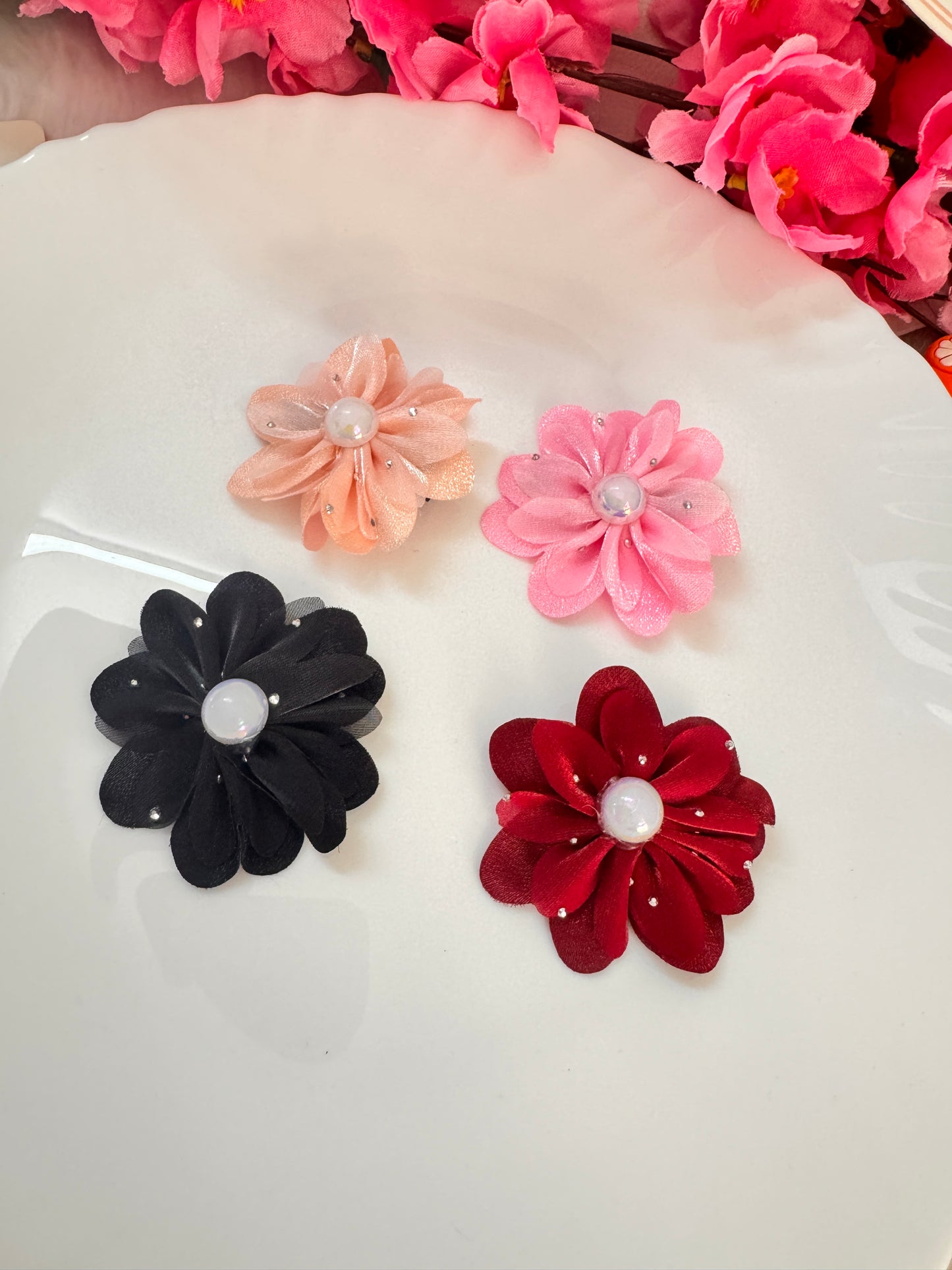 Pearl Flower Hair pins