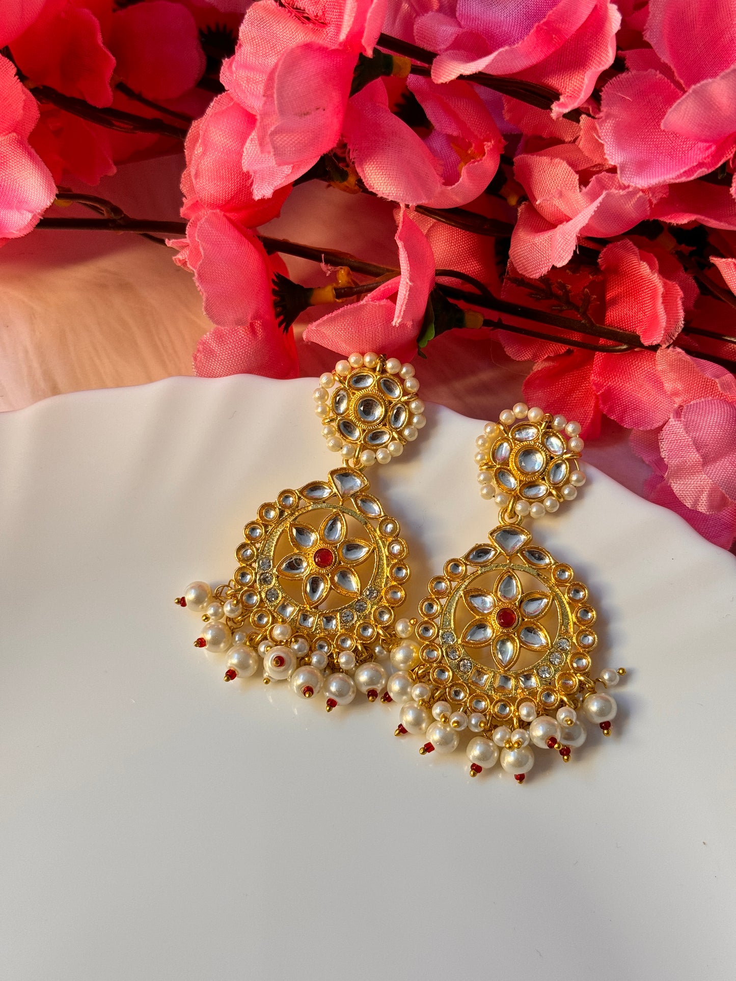 Pearl Hanging Studs