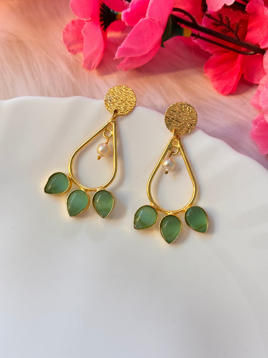 Mint Green Drop Earrings