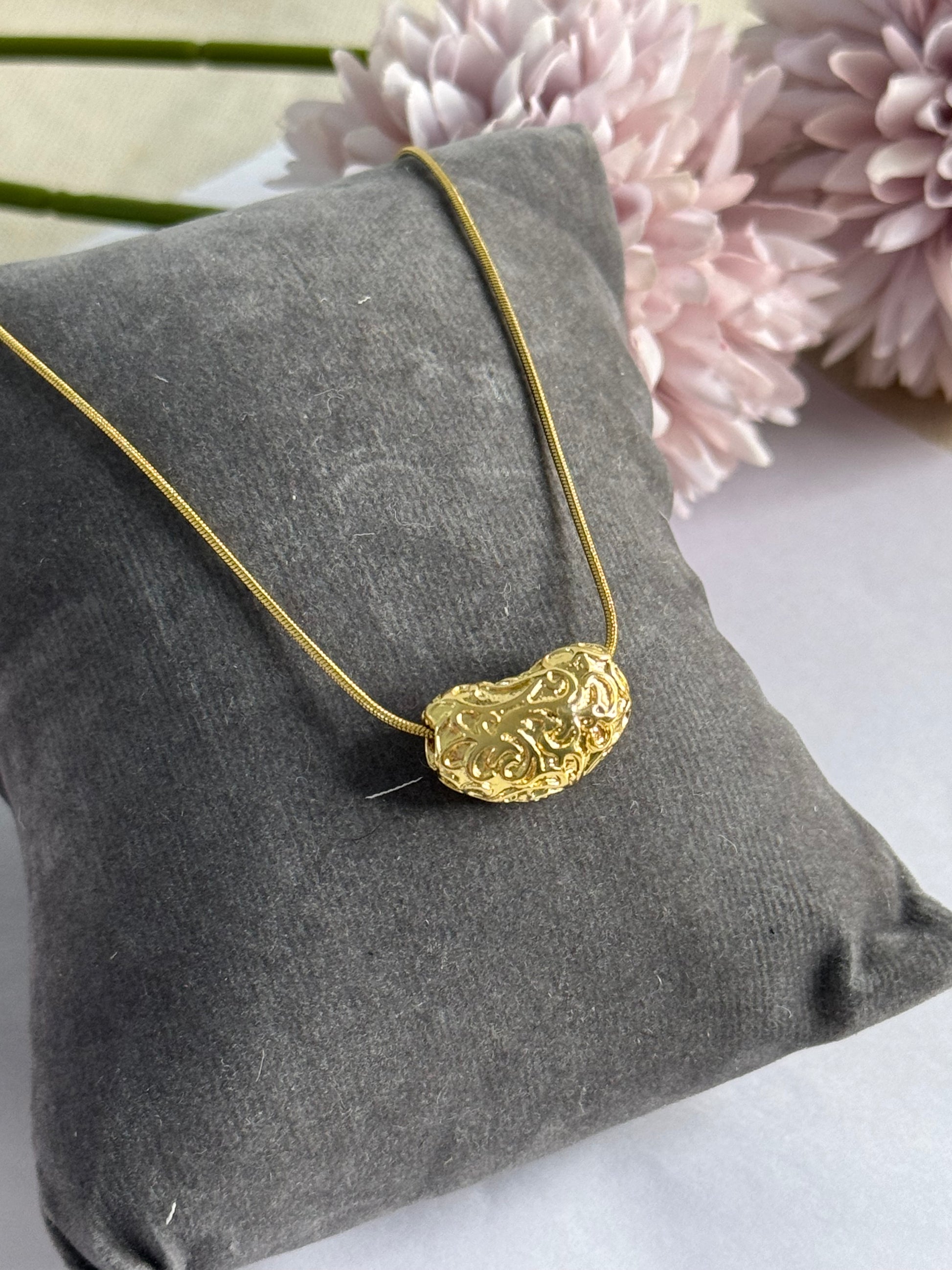 Viral heart chain anti tarnish necklace chain