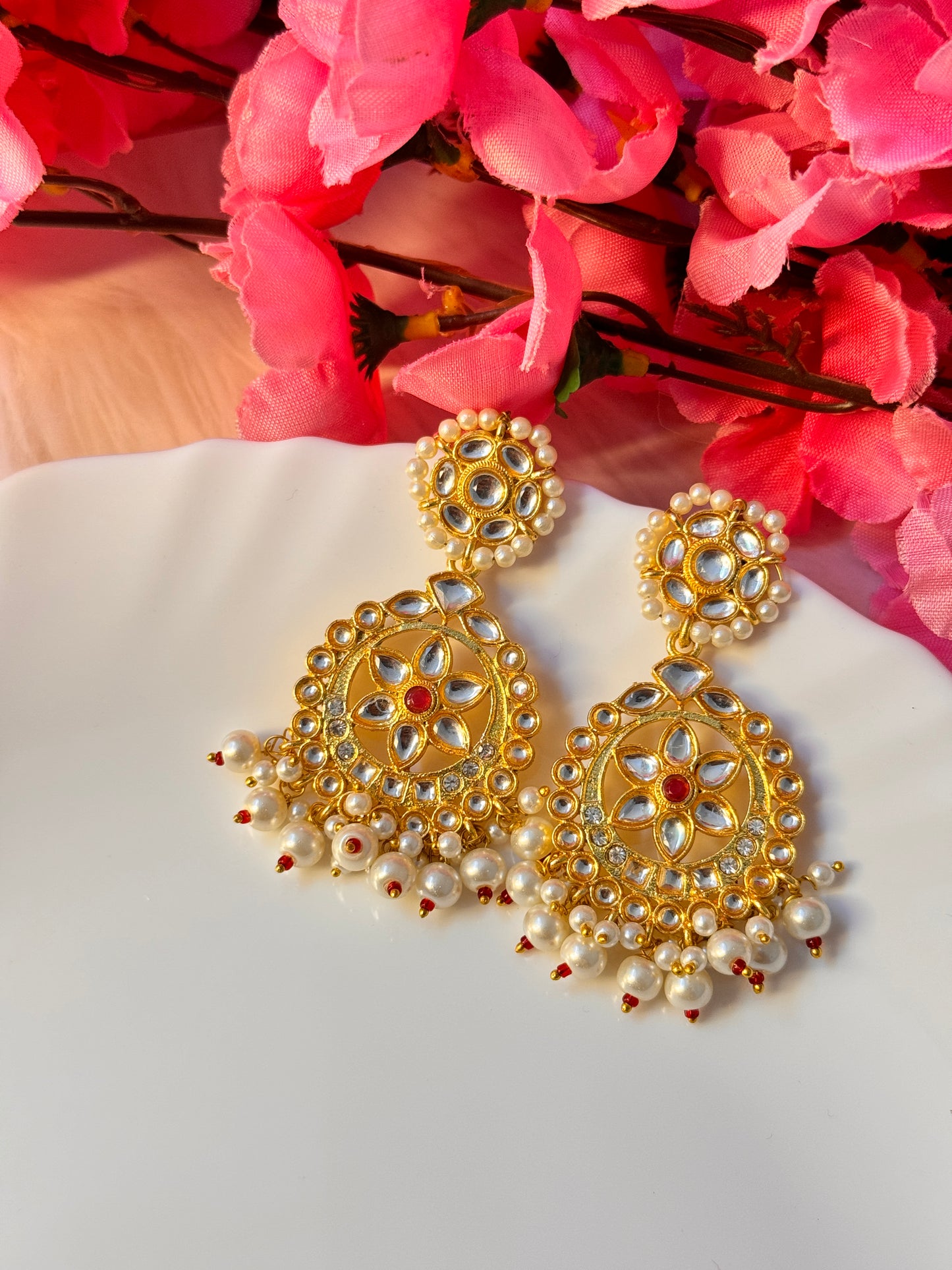 Pearl Hanging Studs
