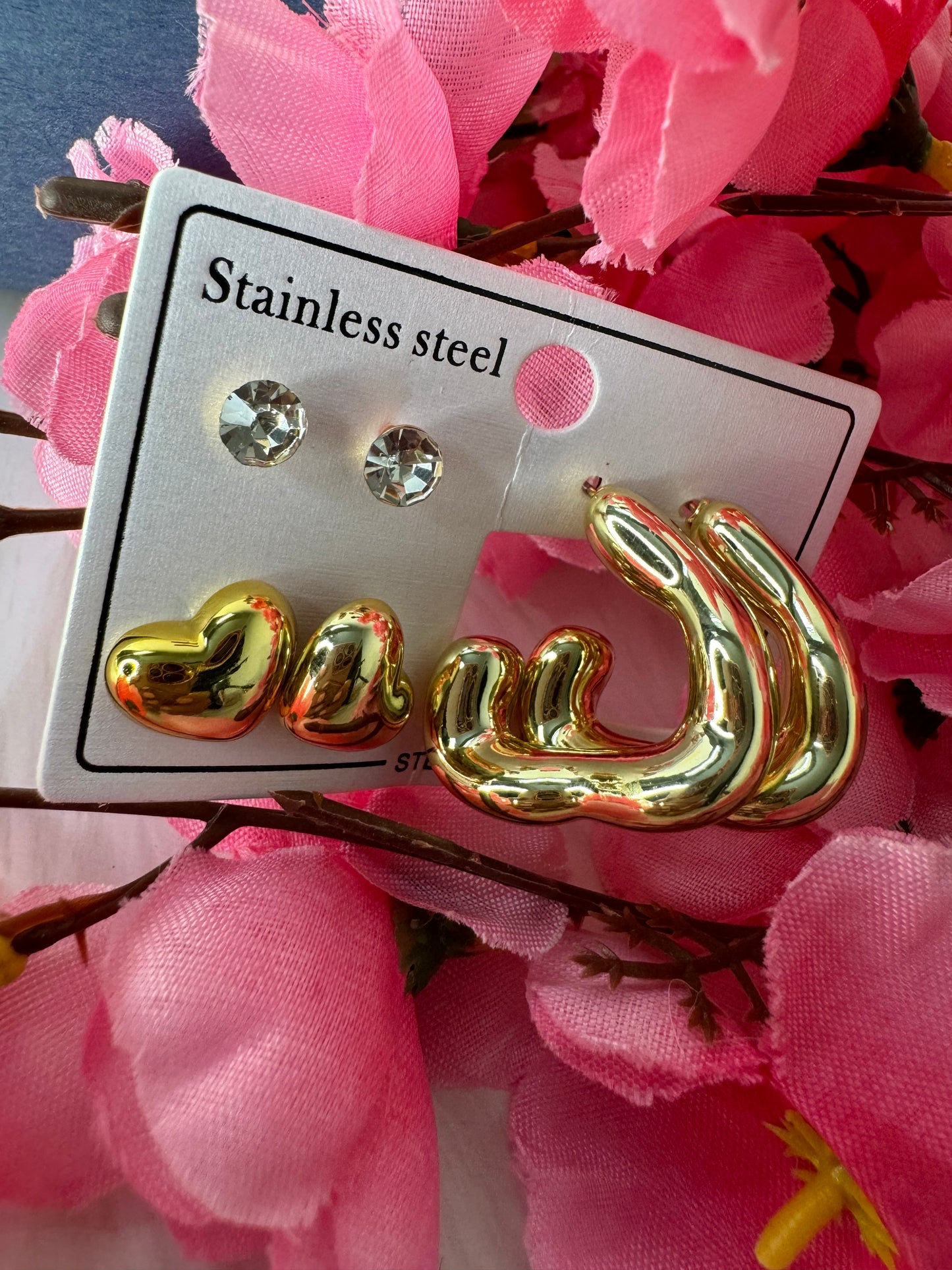 Combo of 3 Anti tarnish studs