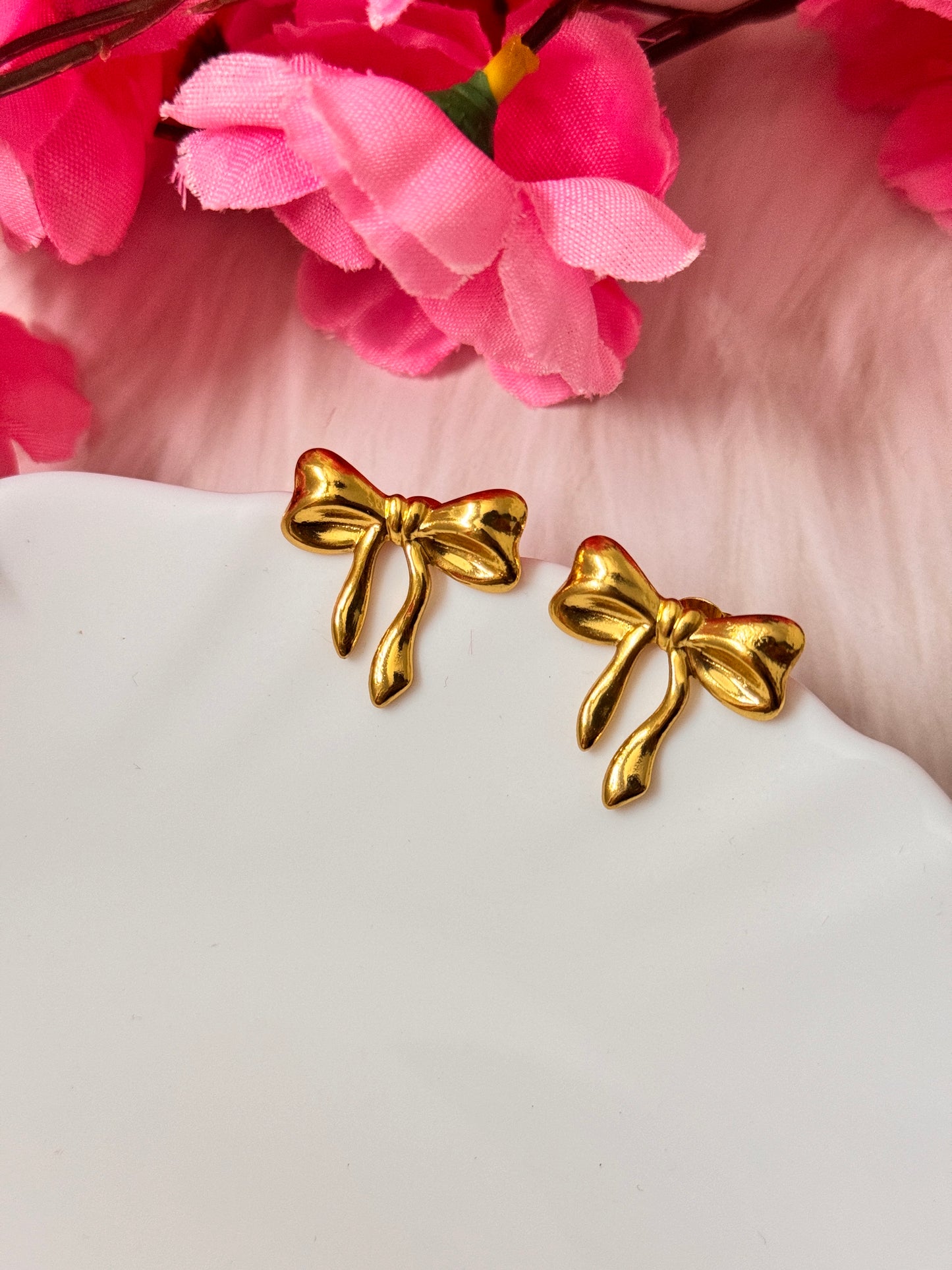 Korean Bow Earrings