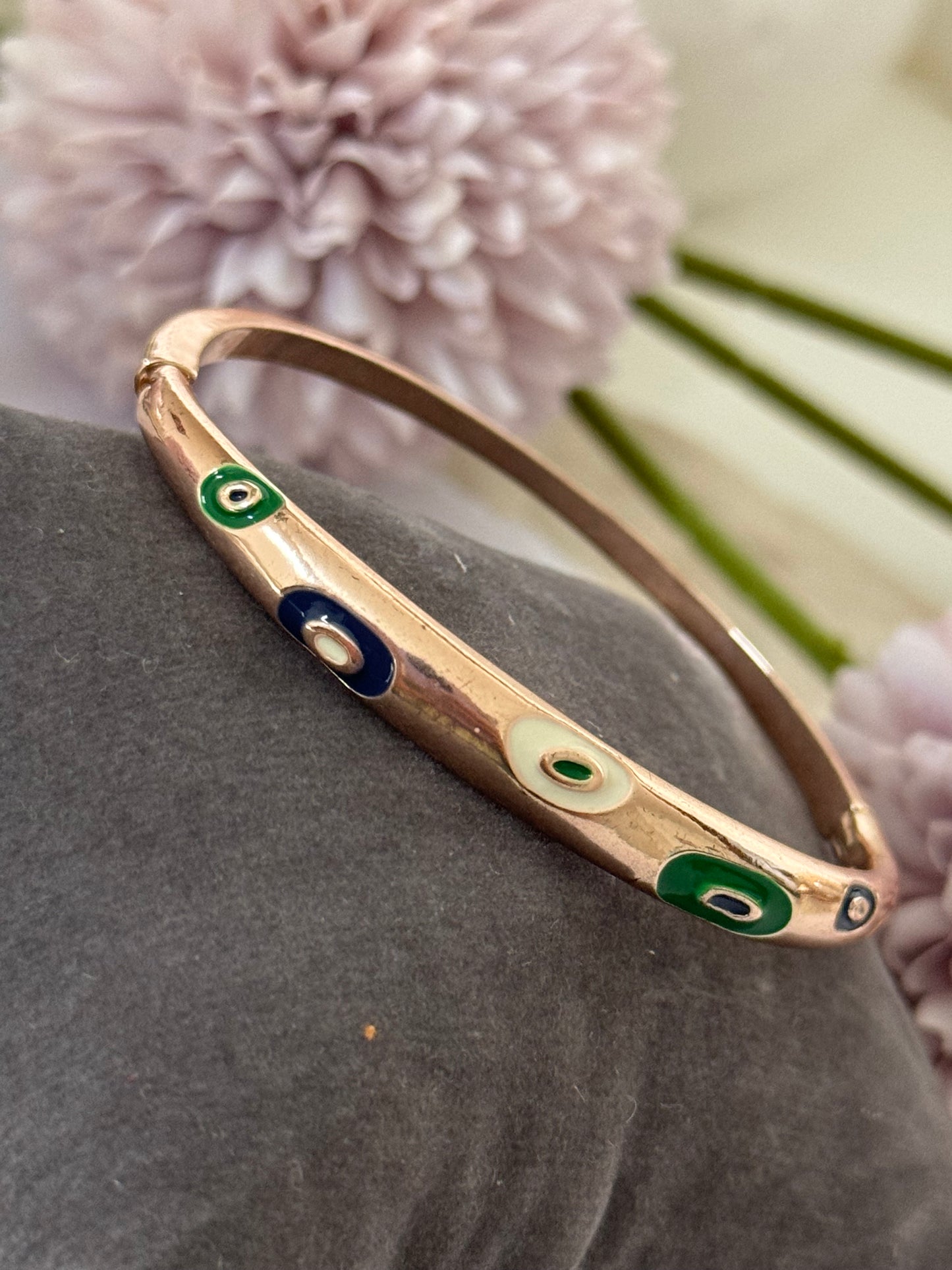 Evil eye anti tarnish bracelet