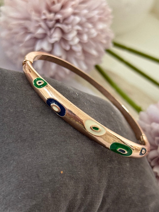 Evil eye anti tarnish bracelet