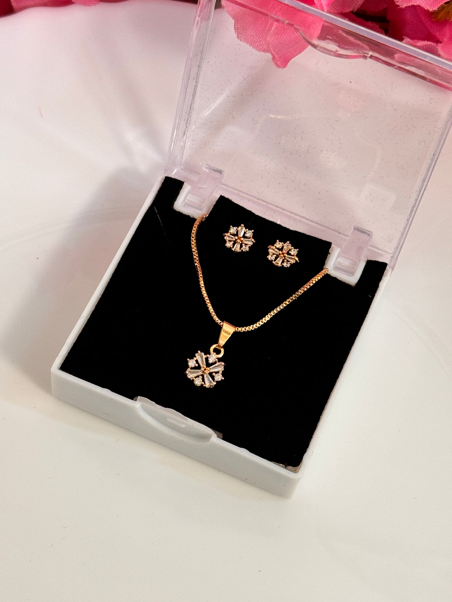 Gold Plated Pendant Set