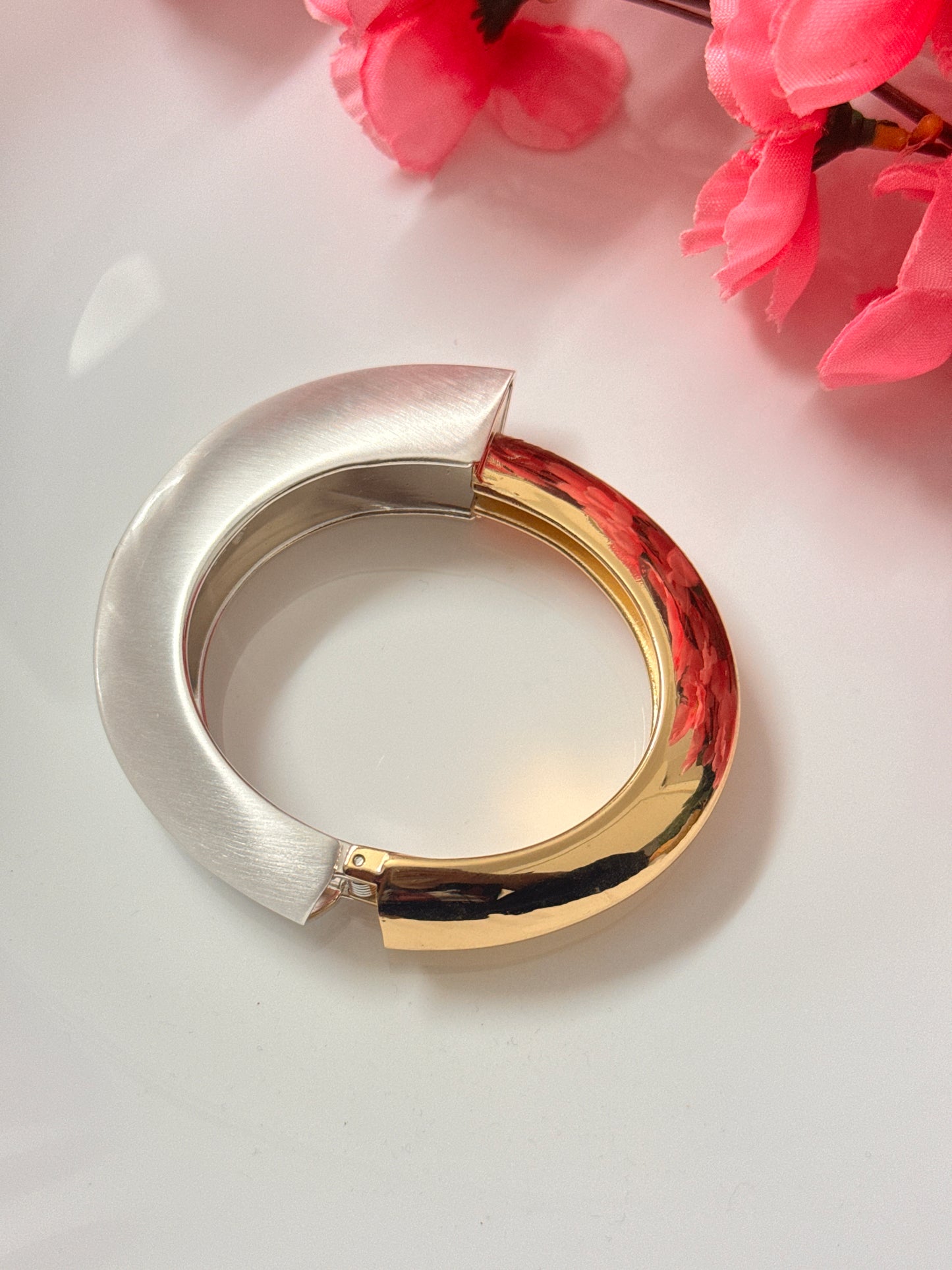 Bold Gold & Silver Tone Bracelet