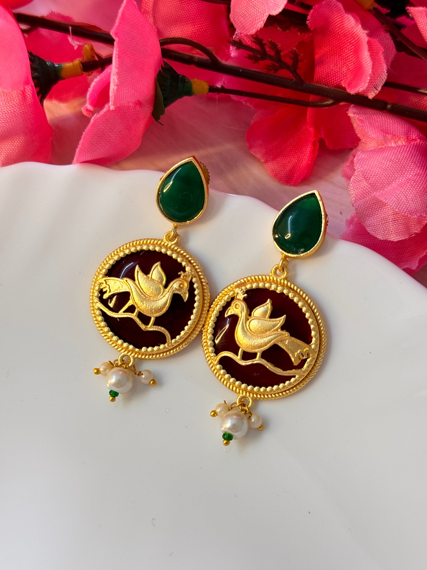 Peacock Earrings