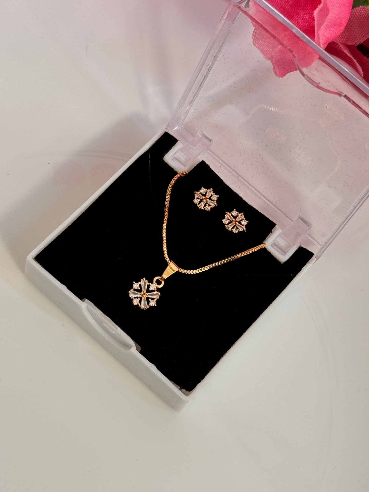 Gold Plated Pendant Set