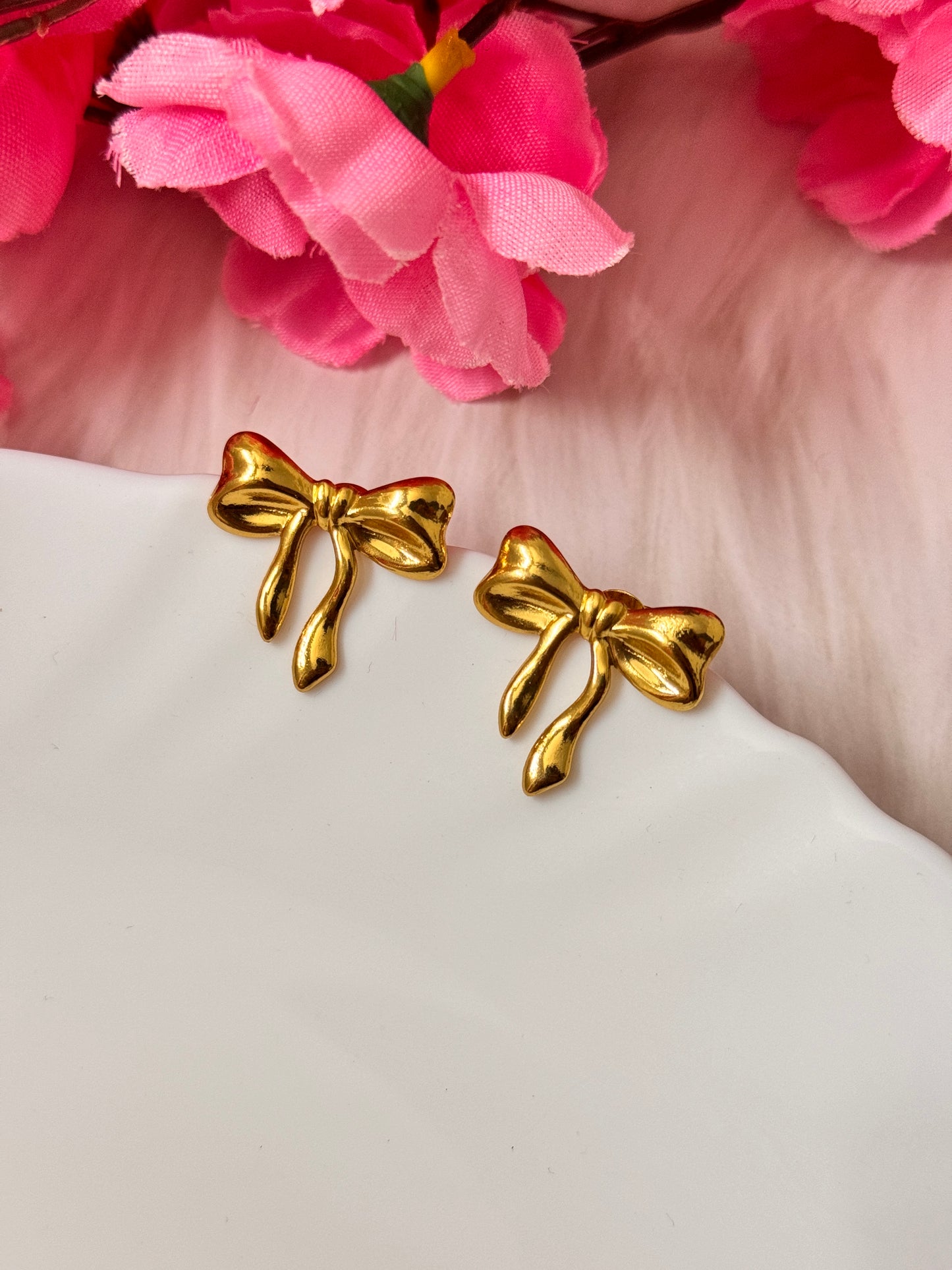 Korean Bow Earrings