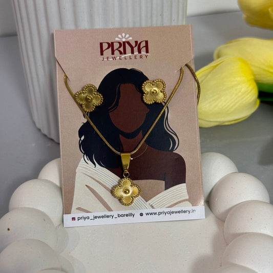 Perma Jewelry card with earrings on a decorative background