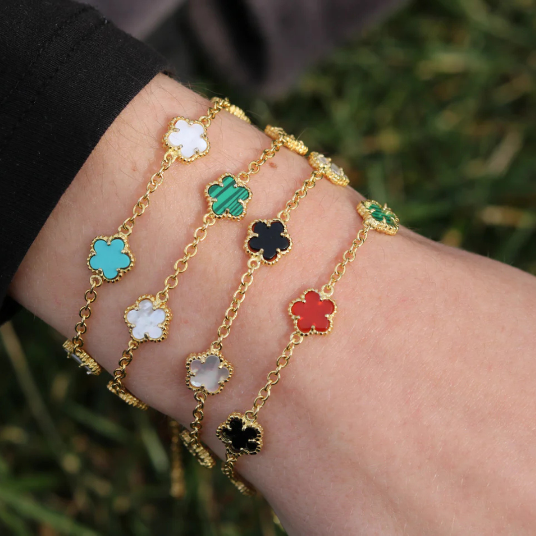 Multi Color Clover Bracelet
