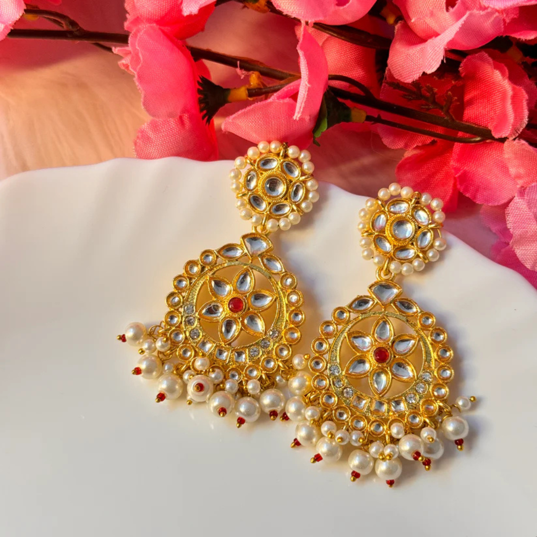 Pearl Hanging Studs