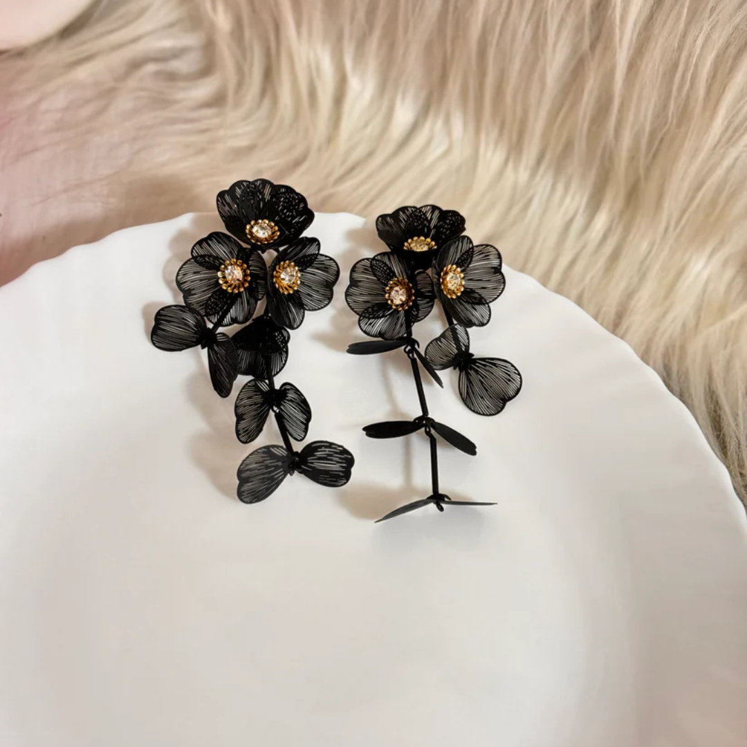 Night Blossom cocktail Statement Earrings