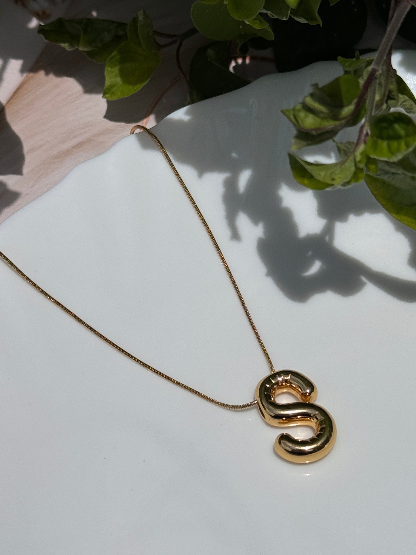 Name Initial Necklace (A)