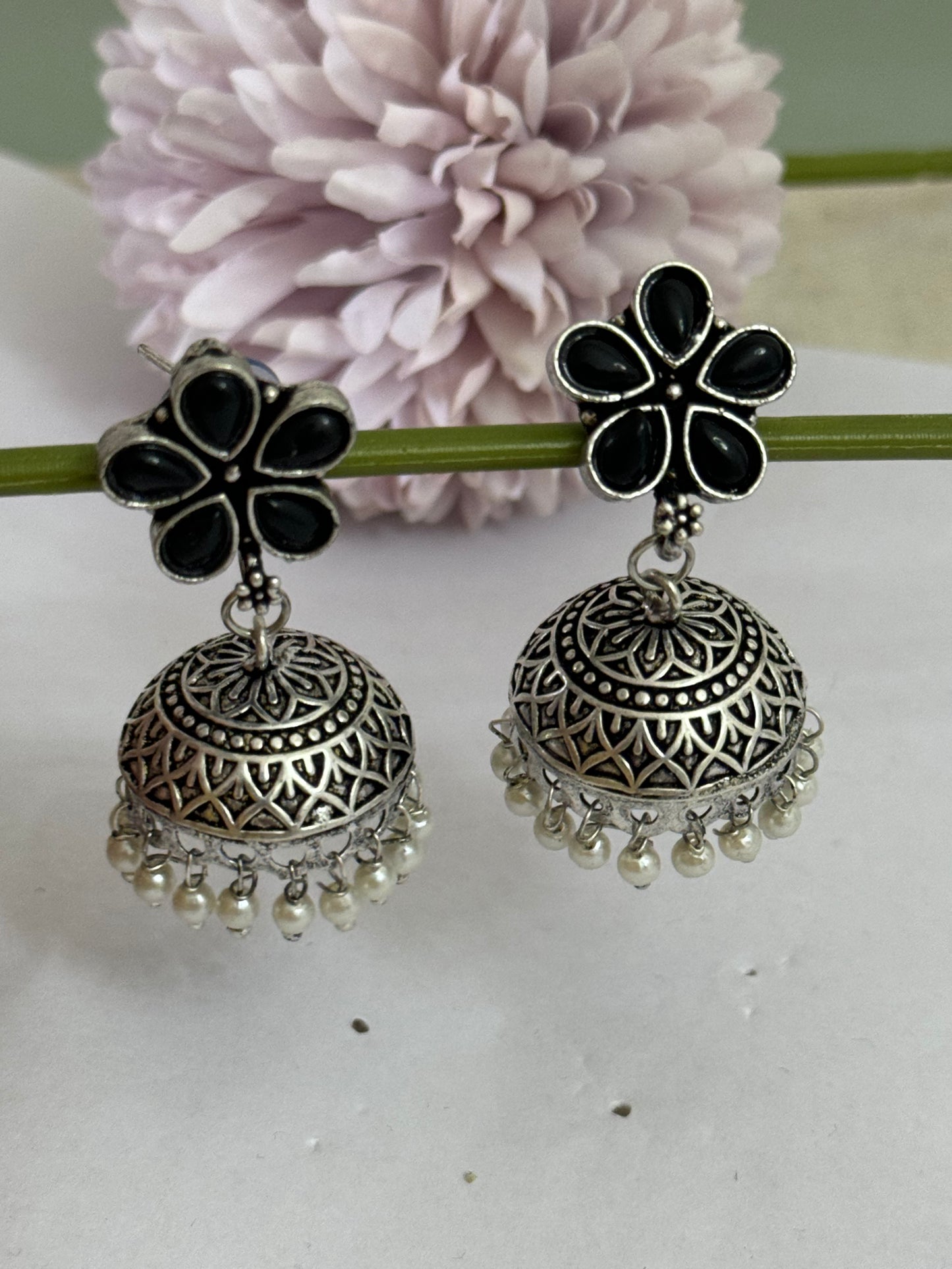 Silver Jhumki