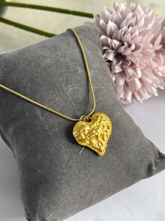 Anti tarnish waterproof Heart Necklace