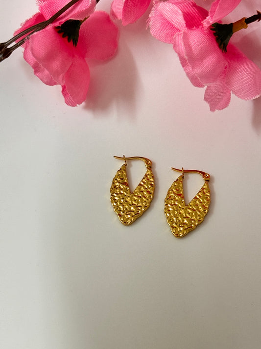 Golden Anti Tarnish Hoops
