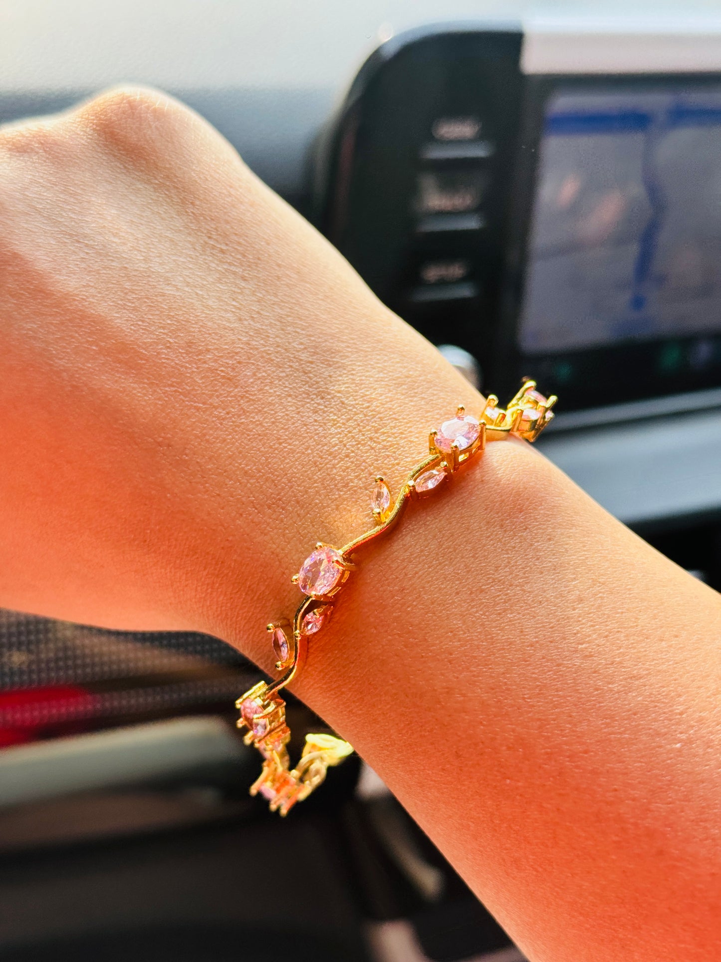 Pink Tulip Bracelet