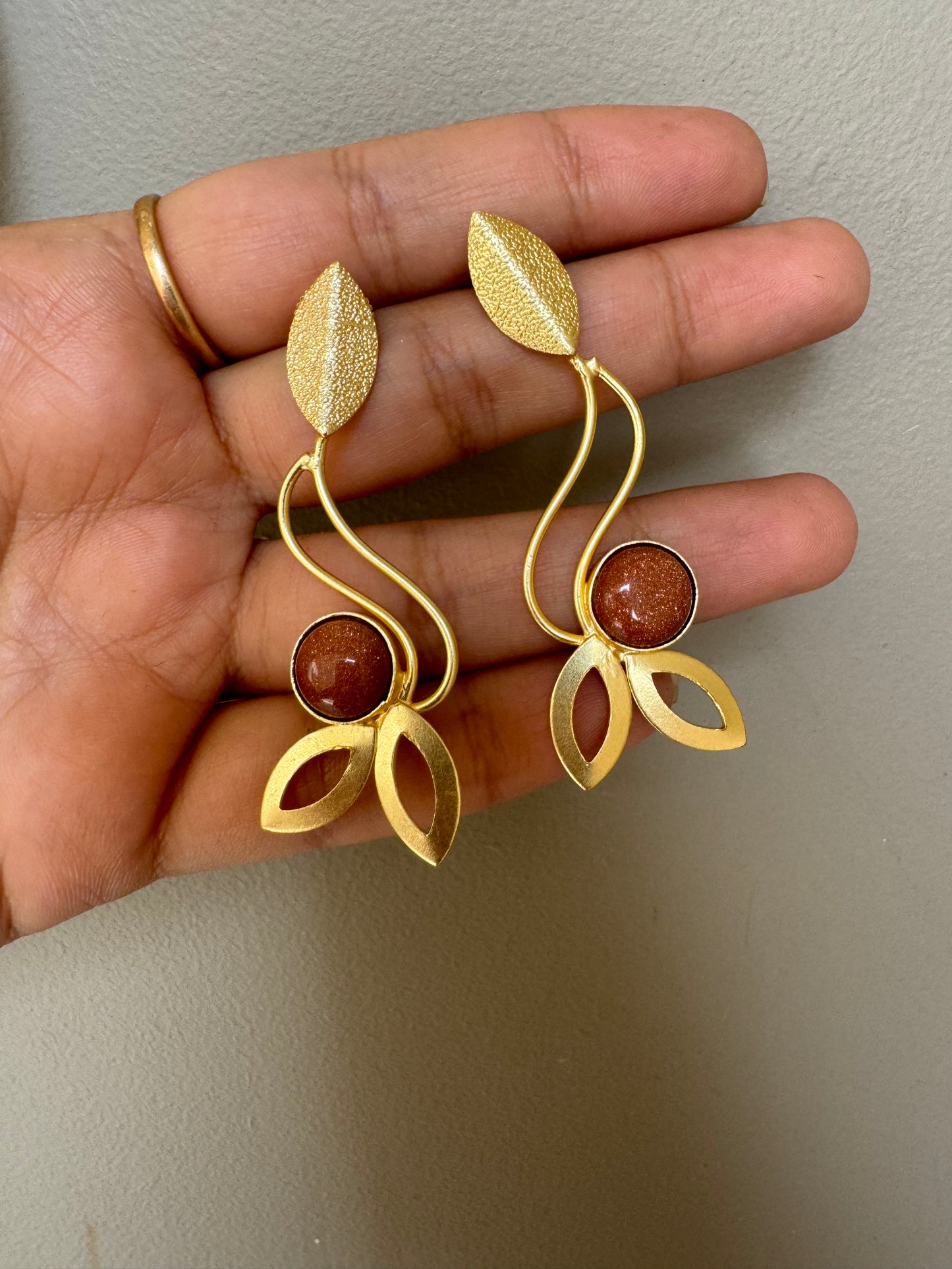 Long Leaf Earrings