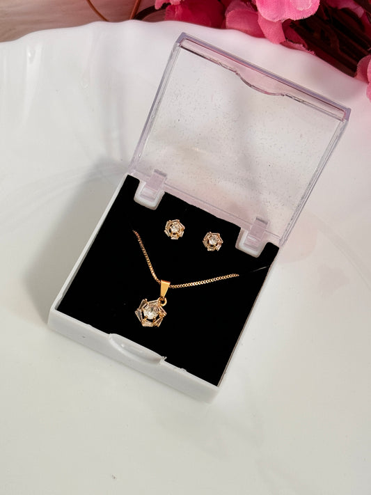 Gold Plated Pendant Set