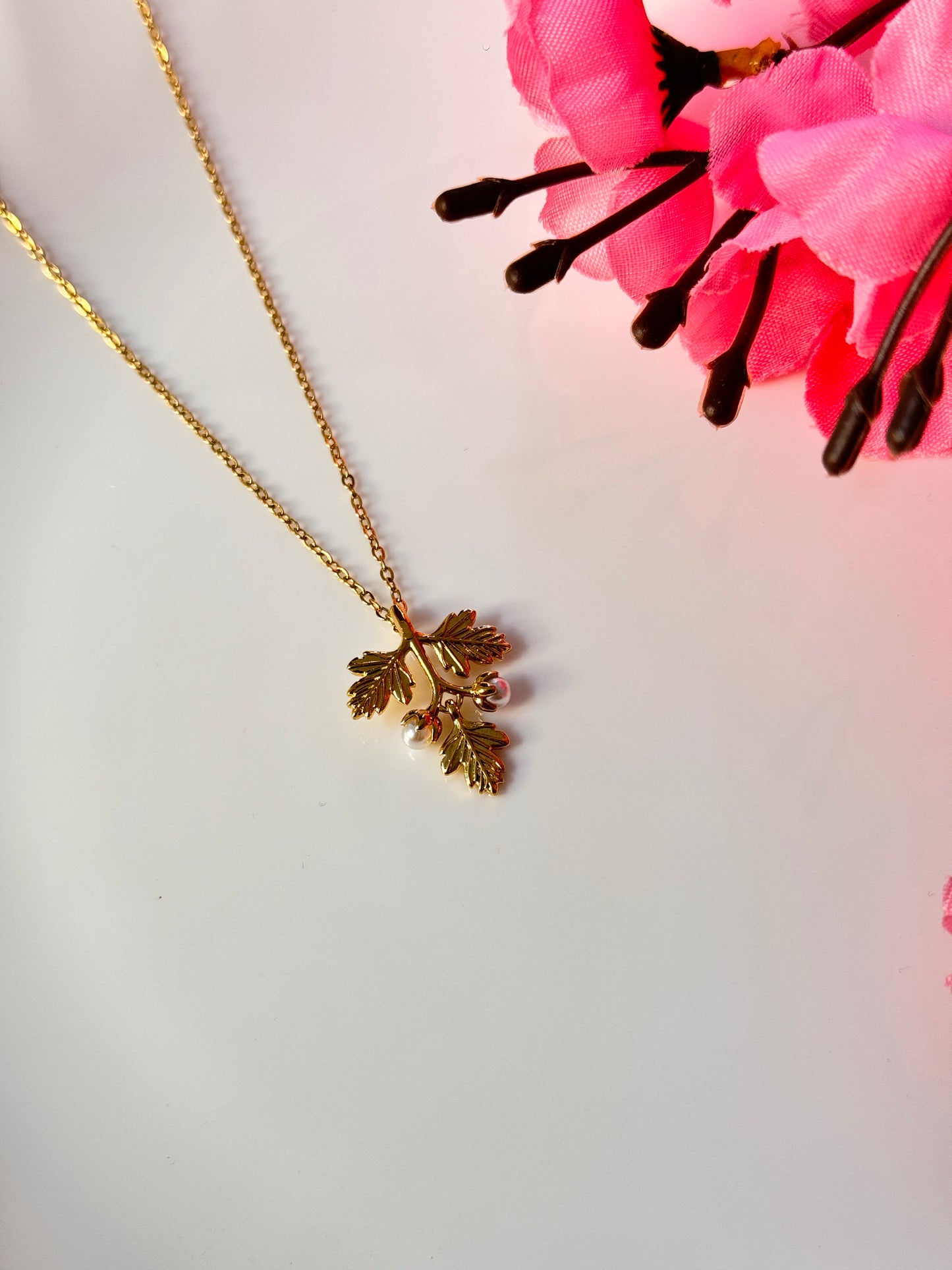 Golden Leaf Necklace