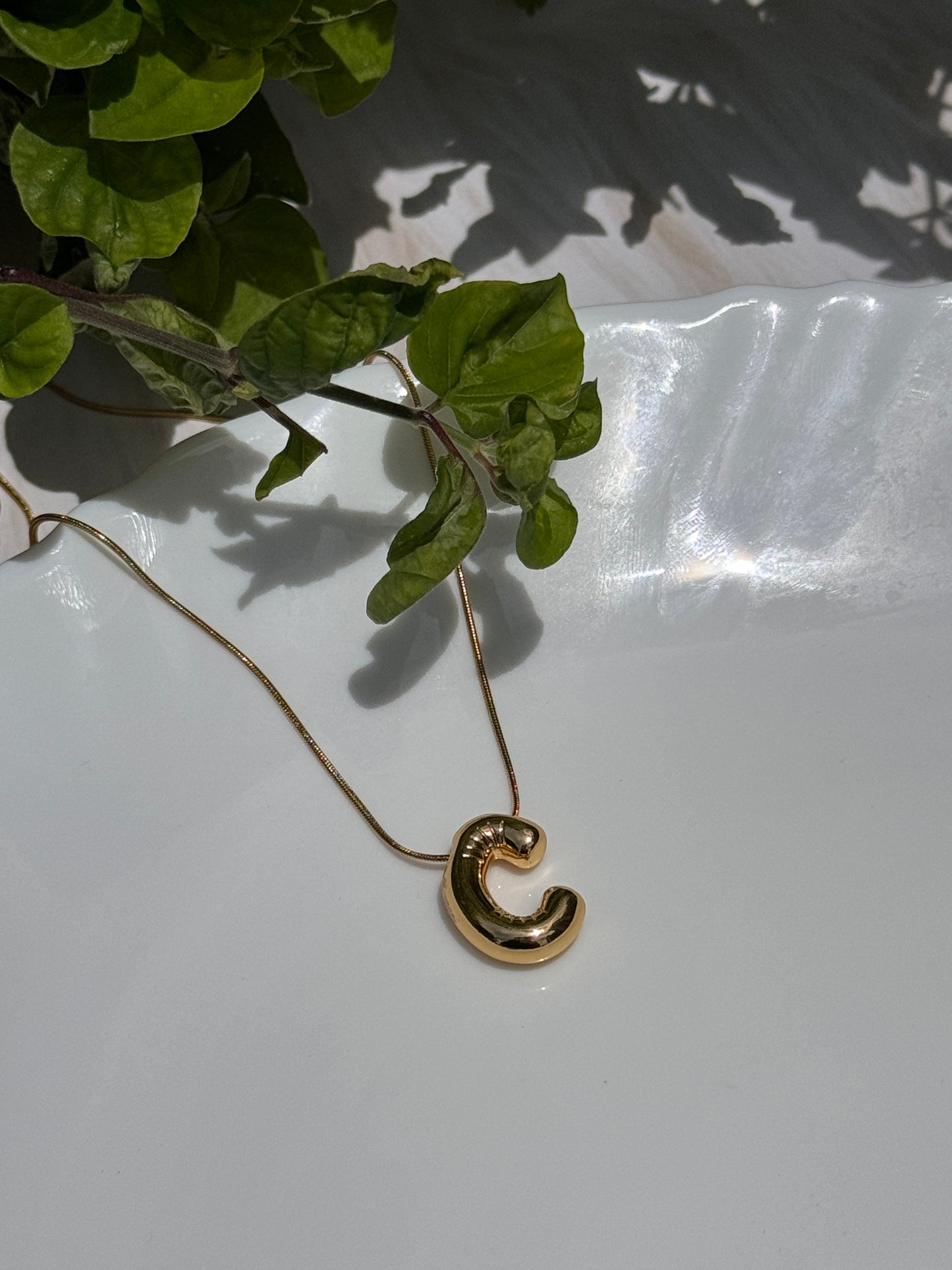 Name Initial Necklace (A)