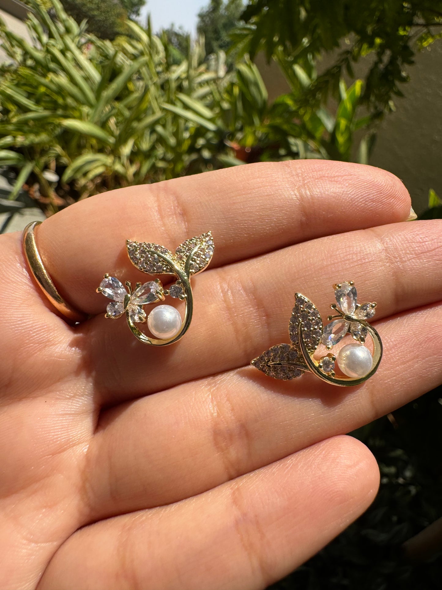 Butterfly Leaf Studs