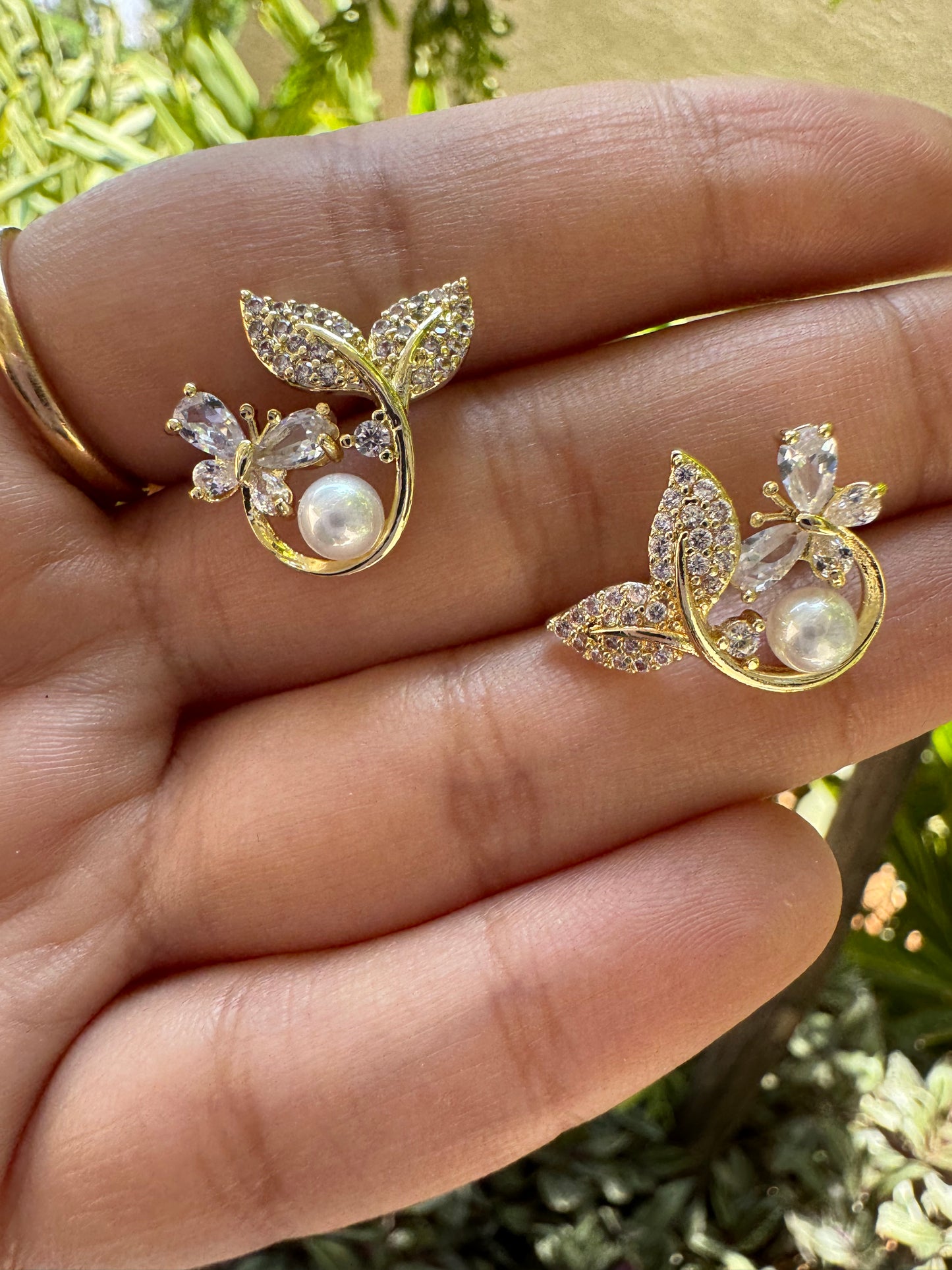 Butterfly Leaf Studs