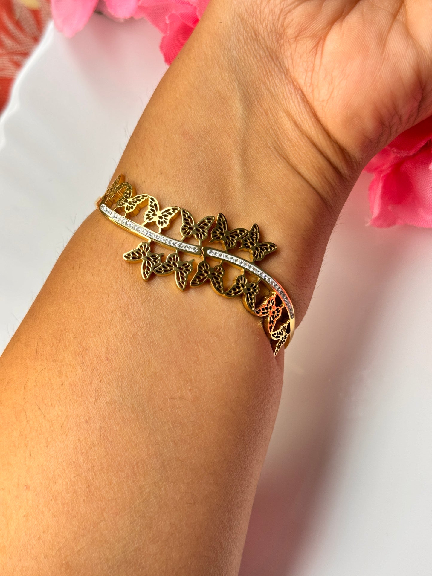 Butterfly  Gold Bracelet