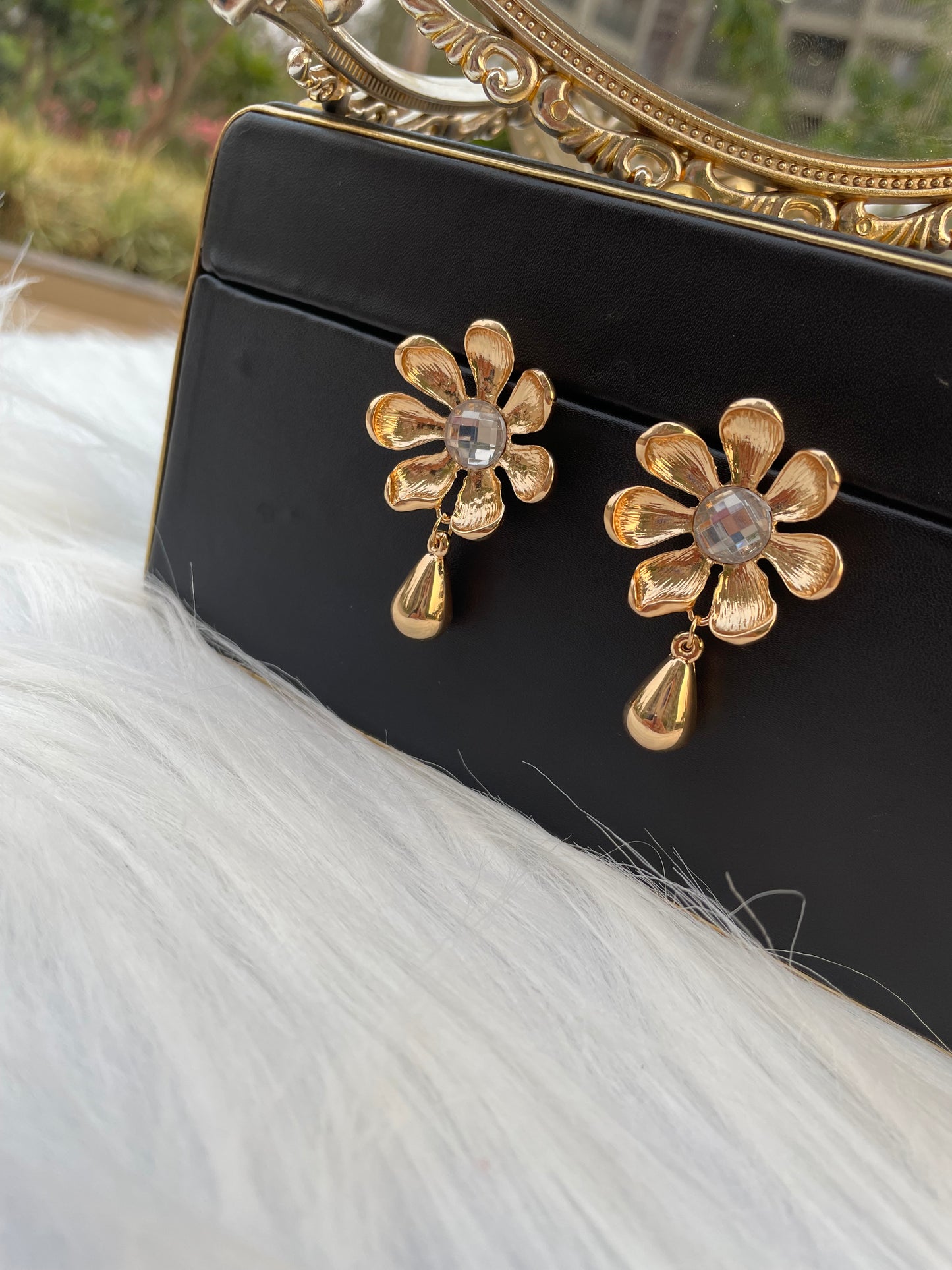 Gold Plated Flower Studs