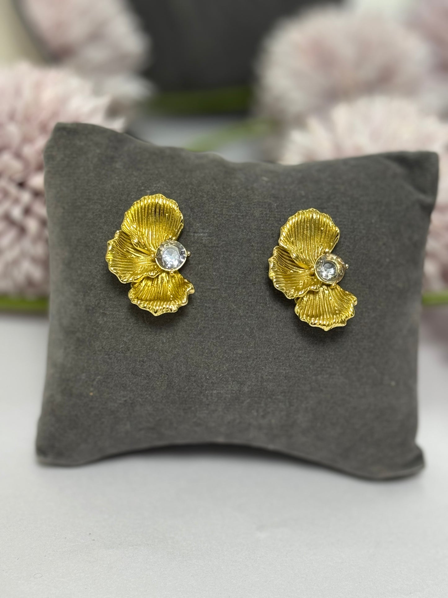 Golden Leaf Studs