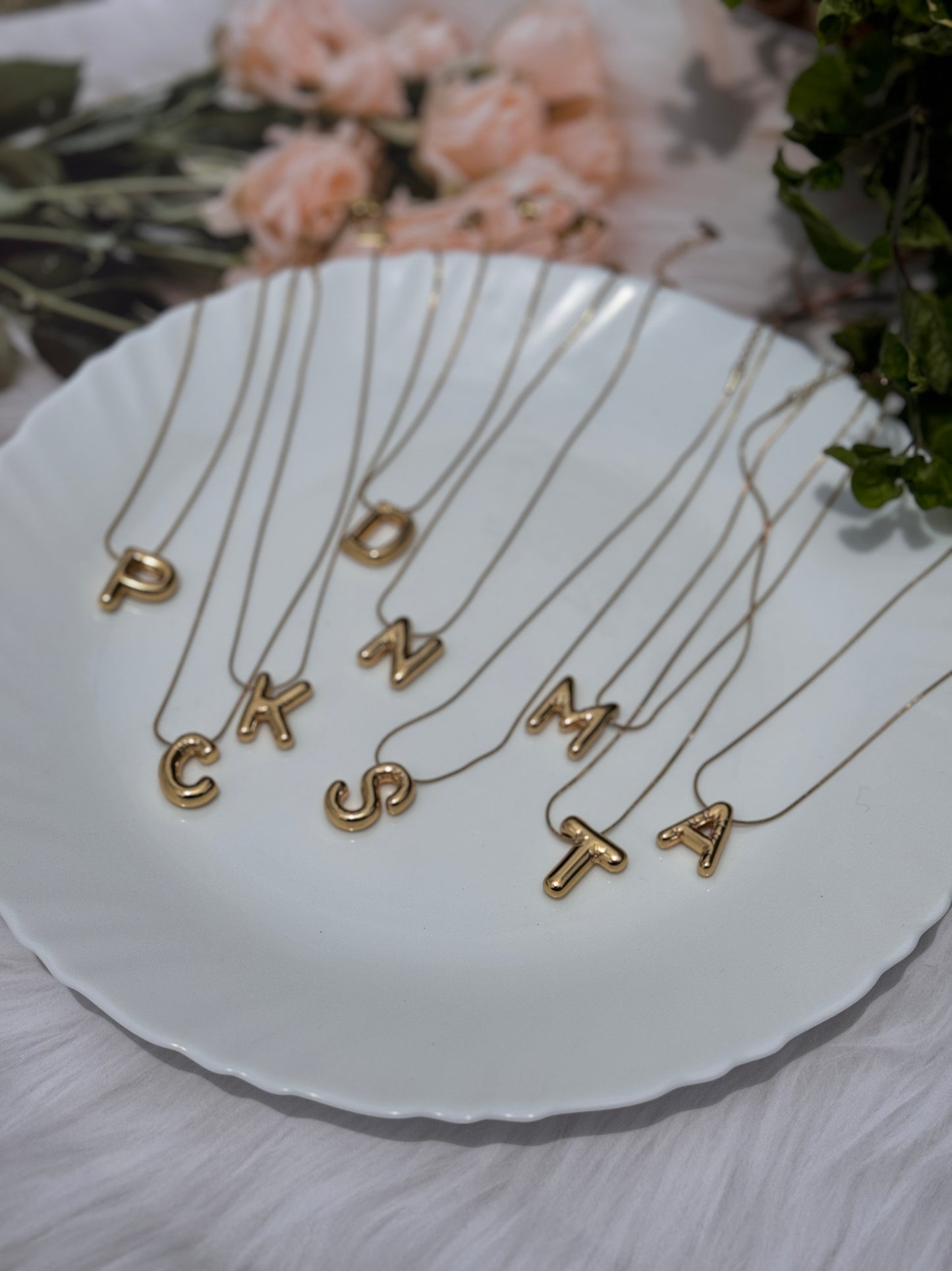 Name Initial Necklace (A)
