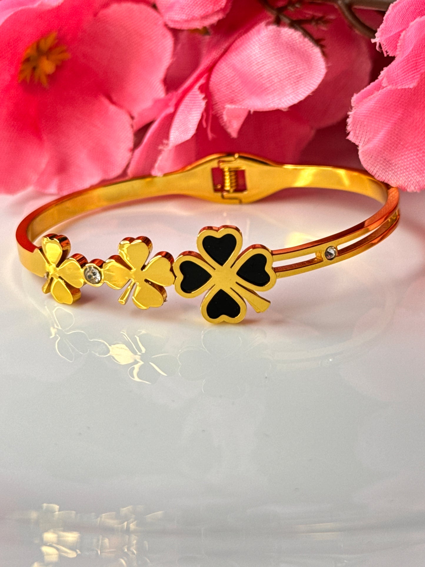 Clover  Gold Plated Bracelet