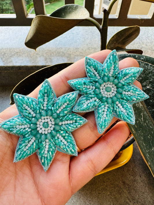 Handmade Beads Flower Studs