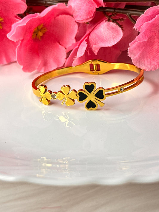 Clover  Gold Plated Bracelet
