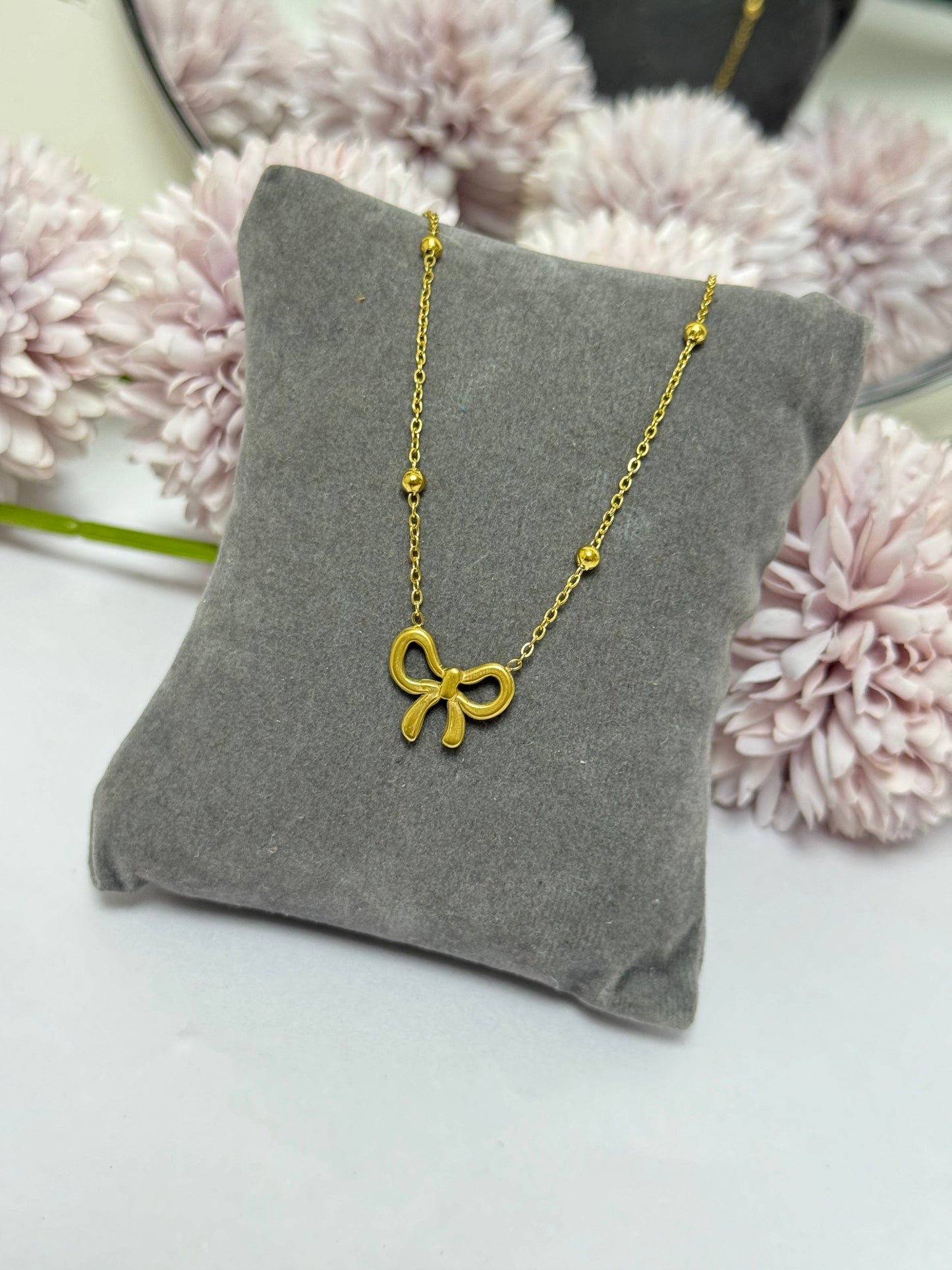 Korean Bow Necklace