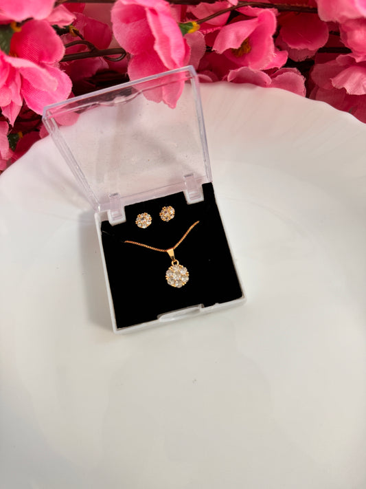 Gold Plated Pendant set