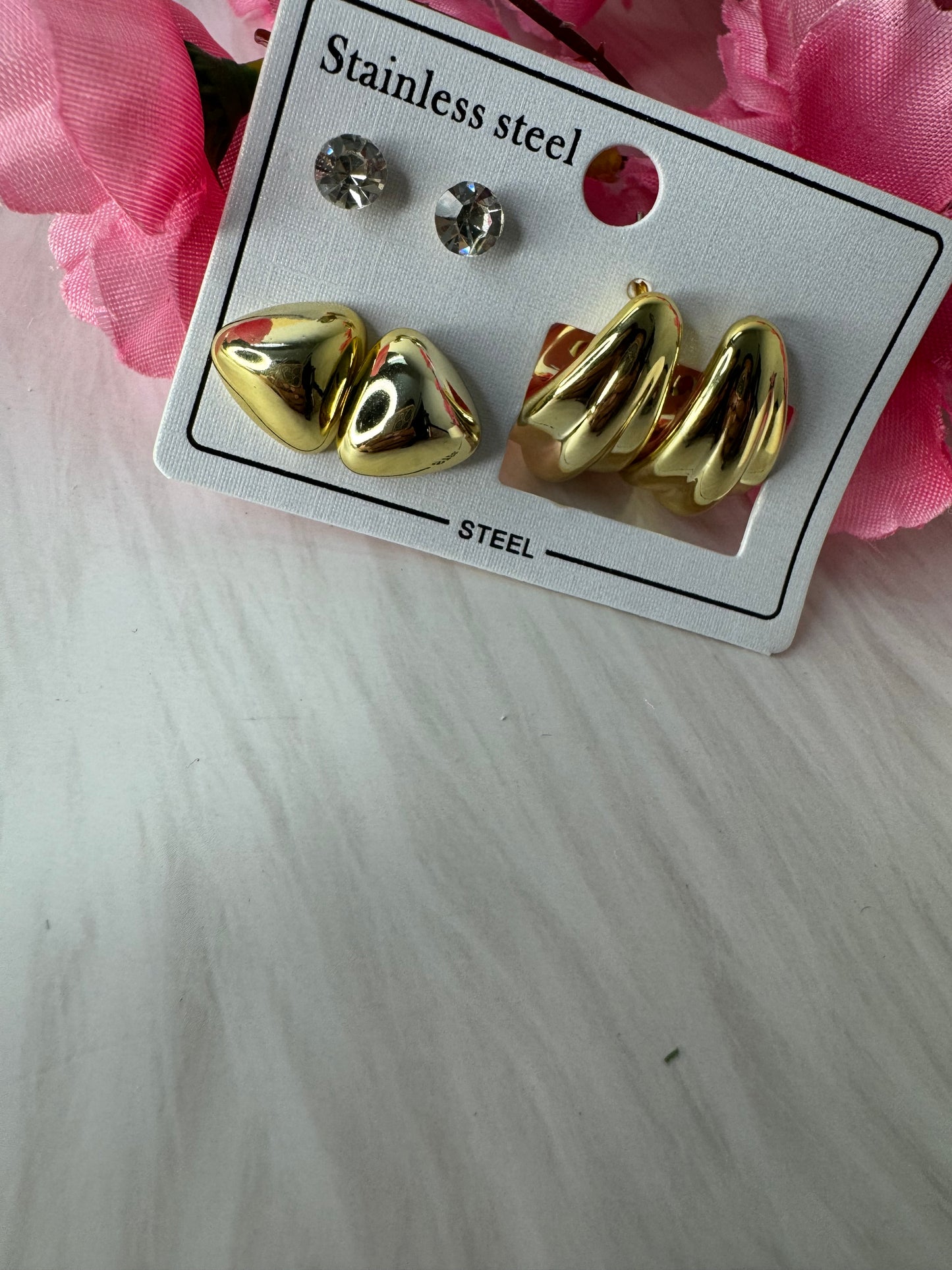Combo of 3 Anti tarnish studs