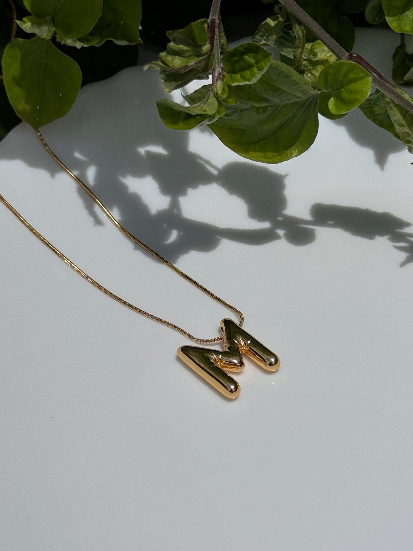 Name Initial Necklace (A)