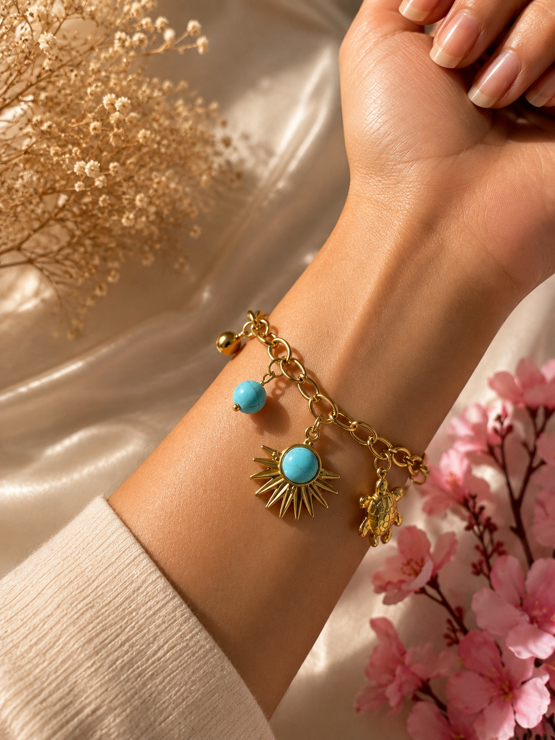 Beach theme bracelet