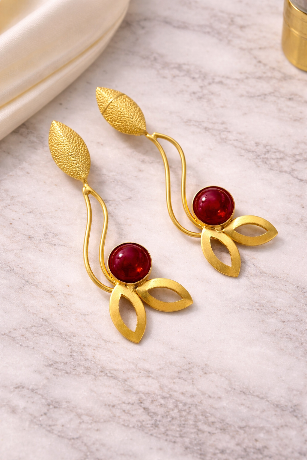 Long Leaf Earrings