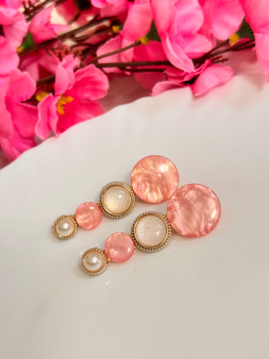 MOP pearl studded clips