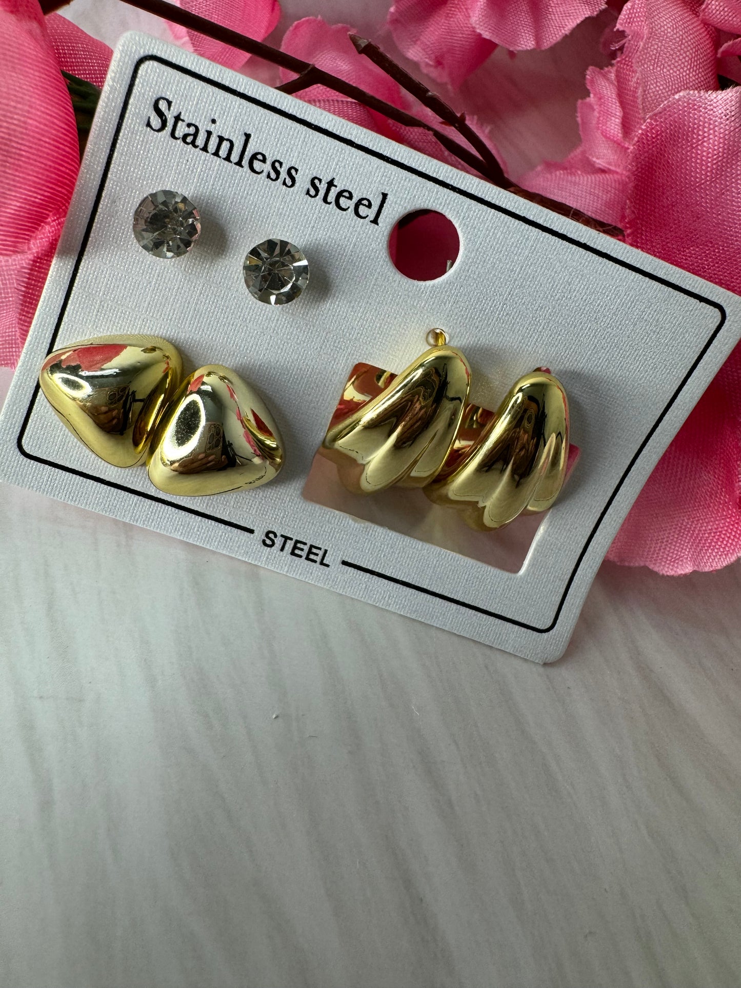Combo of 3 Anti tarnish studs